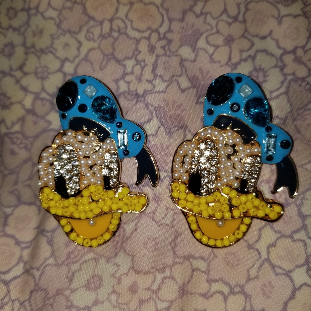 Disney Donald Duck knockoff Baublebar earrings